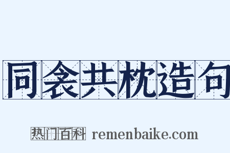同衾共枕造句是什么意思的图片